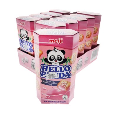 Meiji Hello Panda Strawberry Flavoured Filling 50g